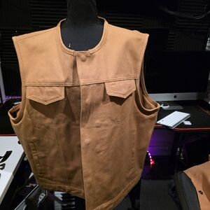 MPG Tan Workwear Leather Vest